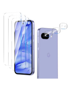 Paquete de 3 Protectores de Pantalla y Lente para Google Pixel 9A