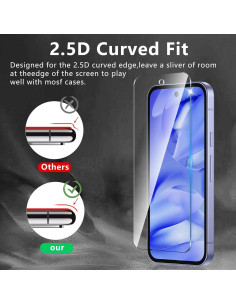 Paquete de 3 Protectores de Pantalla y Lente para Google Pixel 9A 2