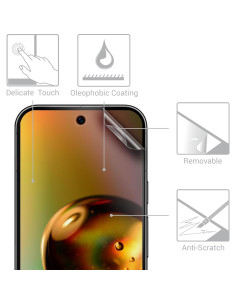 kwmobile Protector de Pantalla Google Pixel 9a - Antirreflejo Mate 2