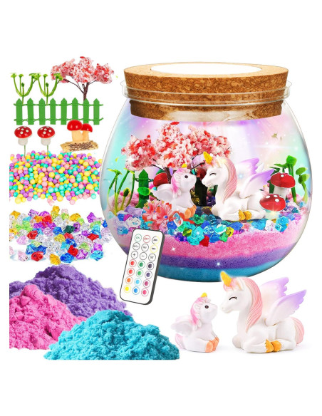 Kit de Terrario Unicornio Tywop con Luces LED y Control Remoto