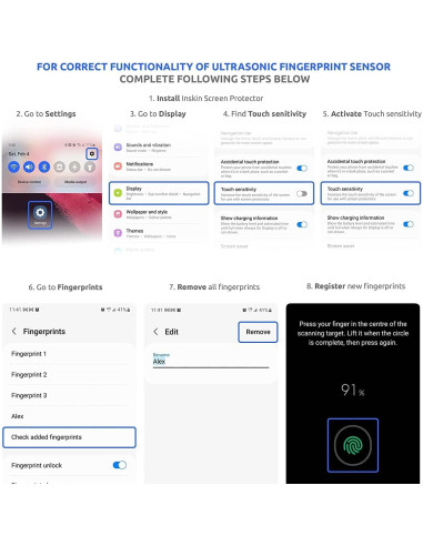 Protector de Pantalla Vidrio Templado Inskin Google Pixel 8 Pro 6.7"