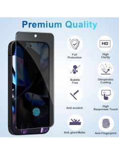 Protector de Pantalla Privado Vidrio Templado Pixel 9 Pro 5G 2