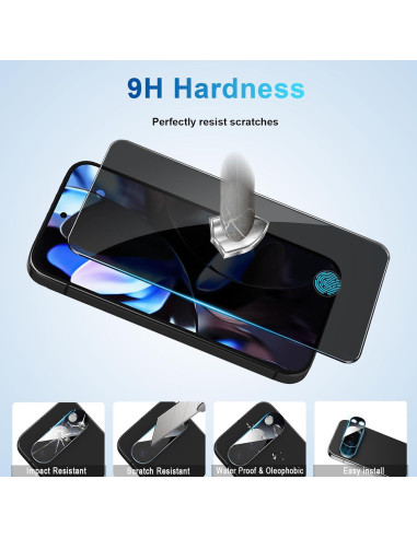 Protector de Pantalla Privado Vidrio Templado Pixel 9 Pro 5G