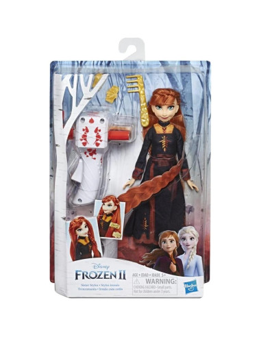 Muñeca Anna Disney Frozen 2 con Cabello Rojo y Trenzador
