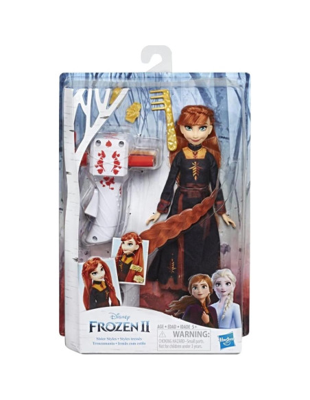 Muñeca Anna Disney Frozen 2 con Cabello Rojo y Trenzador