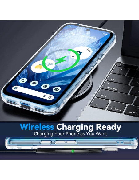 Funda Magnética Oterkin para Google Pixel 8A con Protector