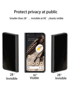 Protector de Pantalla Privado Google Pixel Fold 2023 - 2 PCS Mate 2