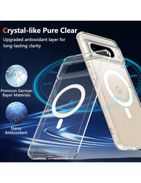 Carcasa Ottplus para Google Pixel 8 Pro con Protector de Pantalla