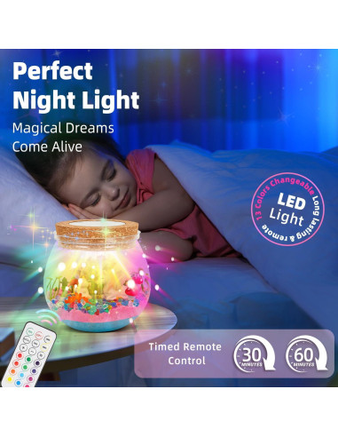 Kit de Terrario Unicornio Tywop con Luces LED y Control Remoto