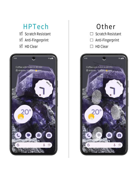 Protector de Pantalla Vidrio Templado HPTech para Google Pixel 8A