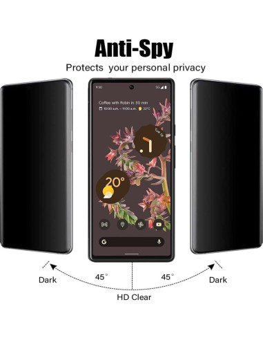 Protector de Pantalla Privado AISELAN para Google Pixel 6 - 2 Pcs
