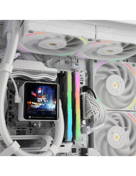 Enfriador de Agua para CPU Thermalright Frozen Vision 240 Blanco - Pantalla LCD 2.88"