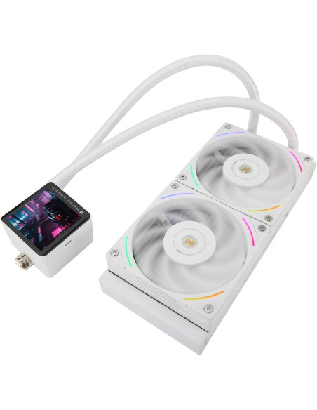 Enfriador de Agua para CPU Thermalright Frozen Vision 240 Blanco - Pantalla LCD 2.88"