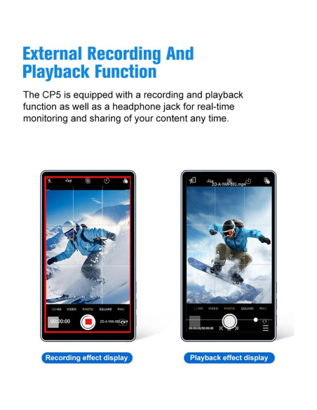 Monitor de Cámara Trasera Snambol CP5 5" Full HD Táctil