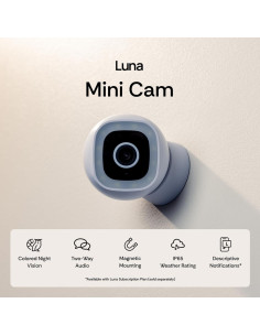 Cámaras de Seguridad Luna 2K AI - Paquete de 2, Negro 2