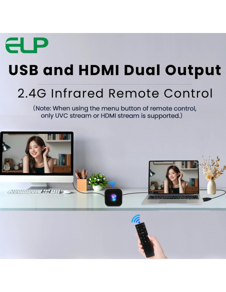 Cámara USB 4K ELP 12X Zoom HDMI Autofocus 30fps