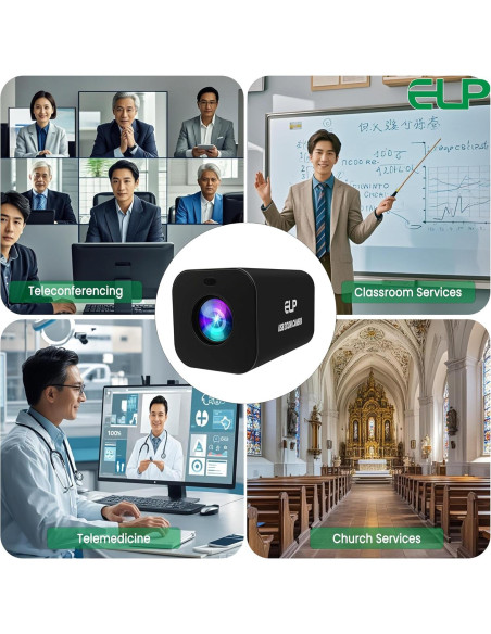 Cámara USB 4K ELP 12X Zoom HDMI Autofocus 30fps