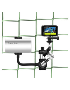Soporte de Cerca Metálico Doble WEWOGA para GoPro y DJI