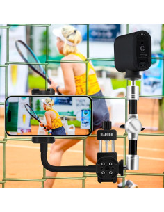 Soporte de Cerca Metálico Doble WEWOGA para GoPro y DJI 2