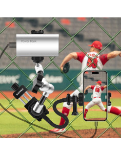 Kit de Montaje Doble de Cerca de Béisbol HAFOKO - Soporte para GoPro y DJI 2