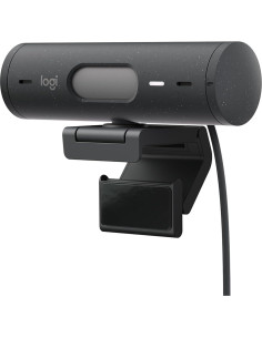 Webcam Logitech Brio 500 Full HD con Micrófonos y Luz 2