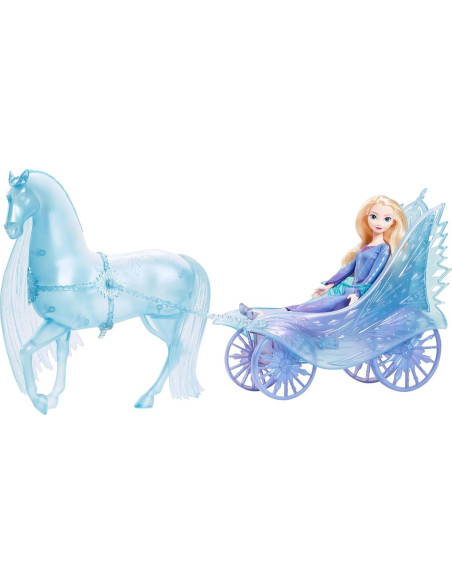 Muñeca Elsa Mattel Frozen con Carro y Nokk Mítico Muñeca Elsa Mattel Frozen con Carro y Nokk Mítico