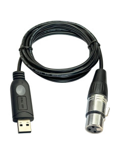 Cable USB a XLR DSD TECH SH-AU20A para Micrófonos Dinámicos 1.8m