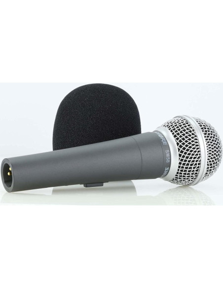 Funda de Espuma LEFXMOPHY SM58 Negra 3-Pack para Micrófono