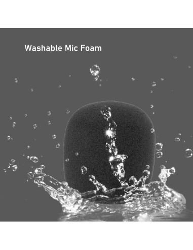 Funda de Espuma LEFXMOPHY SM58 Negra 3-Pack para Micrófono