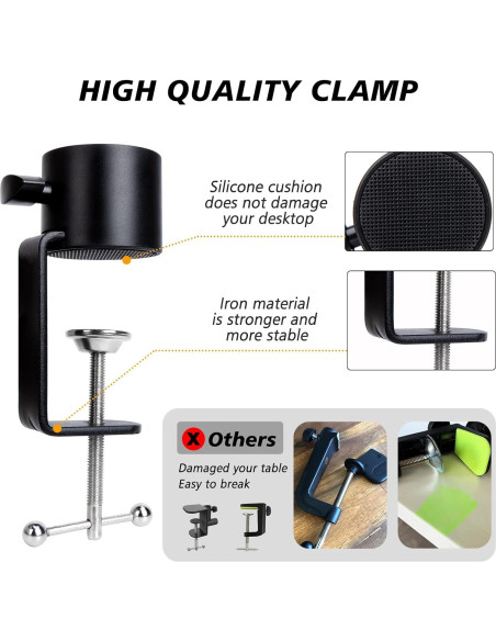 Brazo de Micrófono SUNMON para Blue Yeti y HyperX QuadCast