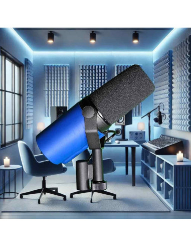 Cubierta de Micrófono Azul Myc para Shure SM7B y SM7dB