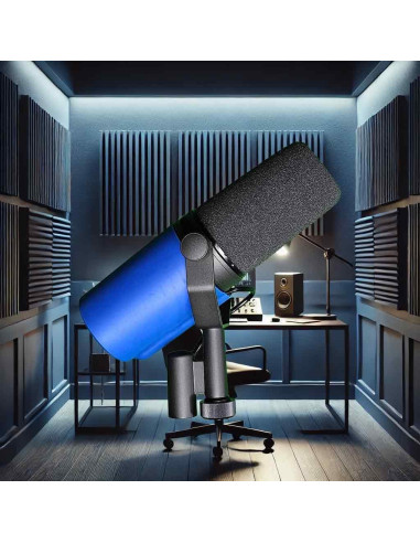 Cubierta de Micrófono Azul Myc para Shure SM7B y SM7dB
