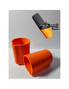 Cubierta de Micrófono Naranja Myc para Shure SM7B y SM7dB 2