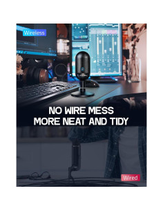 Micrófono Inalámbrico USB ALABS Cardioide para Podcast y Juegos 2