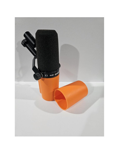 Cubierta de Micrófono Naranja Myc para Shure SM7B y SM7dB