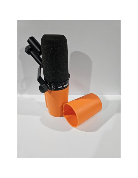 Cubierta de Micrófono Naranja Myc para Shure SM7B y SM7dB