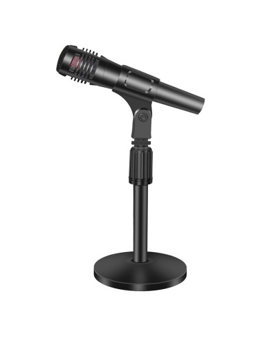 Soporte de Micrófono de Escritorio Ajustable Acero 10-14 Pulgadas