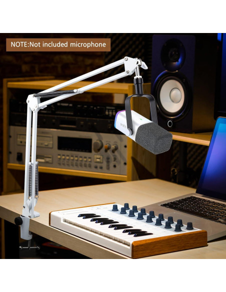 Brazo de Boom Blanco SUNMON para Micrófono Fifine AM8 - Soporte Ajustable