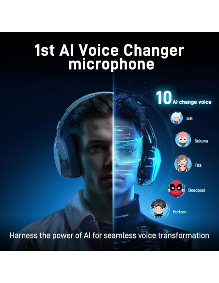 Micrófono Inalámbrico USB MAONO DM40 Pro Negro con AI