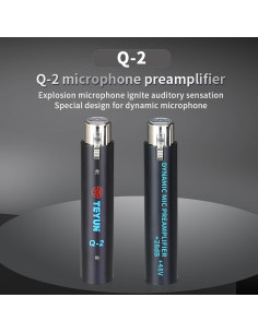 Preamplificador de Micrófono TEYUN Q2 28dB Compacto 2