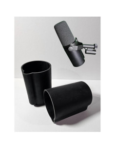 Cubierta de Micrófono Goma Negra Shure SM7B SM7dB Duradera 2