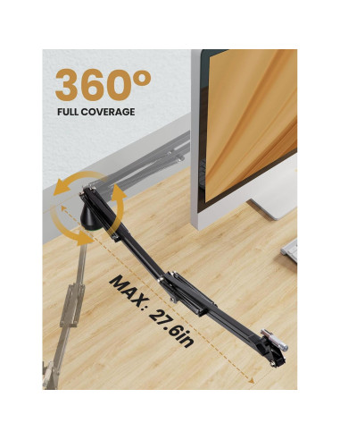 Brazo de Micrófono de Perfil Bajo SUNMON para Gaming y Streaming