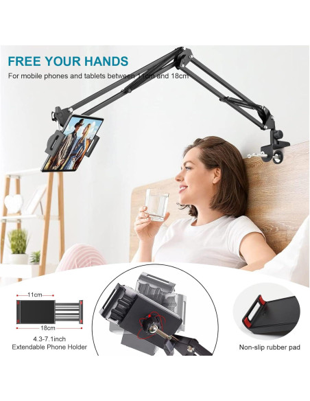 Brazo de Micrófono Ajustable 360 Metal para Blue Yeti HyperX