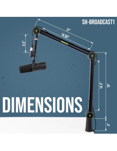 Micrófono Shure SM7dB con Soporte Boom Gator - Preamplificador 2