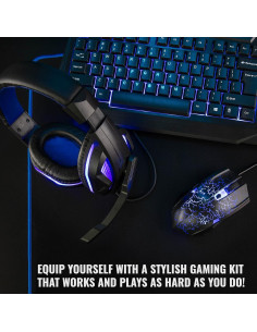 Micrófono USB Audio-Technica AT2020USB+ con Kit de Juegos Azul 2