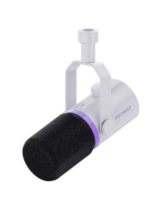 Micrófono Dinámico USB/XLR FEELWORLD PM1 con Luz RGB