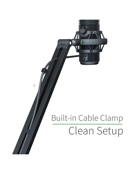 Soporte de Micrófono Ajustable BOOMARM - Brazo Giratorio 360 Soporte de Micrófono Ajustable BOOMARM - Brazo Giratorio 360