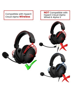 Micrófono desmontable HyperX Cloud Alpha 3.5mm con LED 2