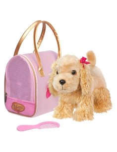 Cachorro de Peluche Cocker Spaniel Pucci Pups con Bolsa
