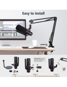 Brazo de Micrófono HyperX ProCast con Abrazadera y Adaptador 2